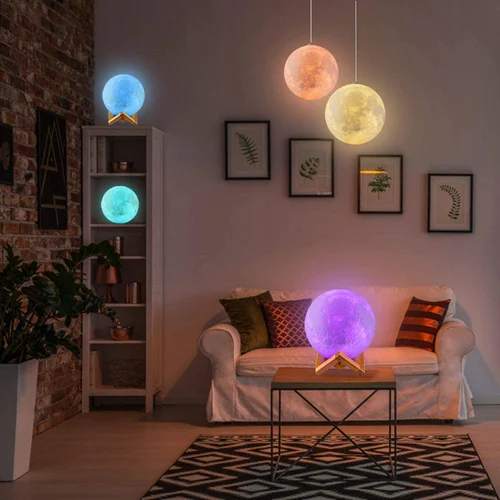 3d Moon Lamp Multicolor