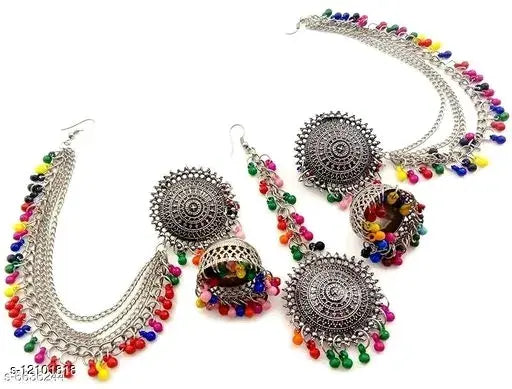 Afghani Kashmiri Tribal Stylish Multi Bahubali Jewellery Set