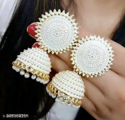 Jeweriche imitation Chrismas new Launch Jhumka Earrings (kundan)