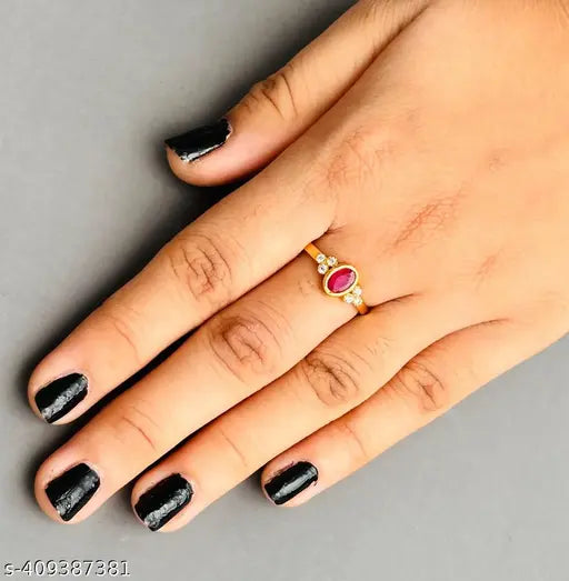 Premium Quality Micro Plated And Ad Stone Rings For Women And Girls