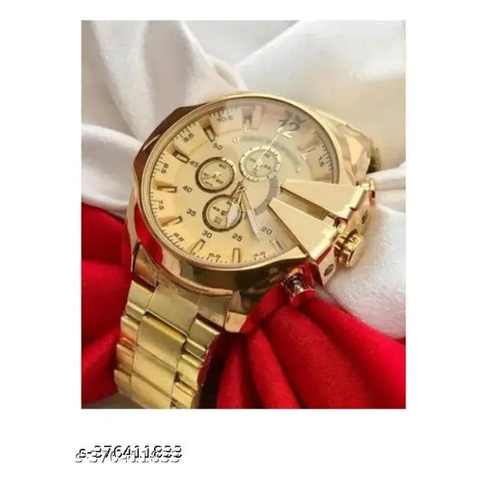 Boy's Analog Watch Golden Color