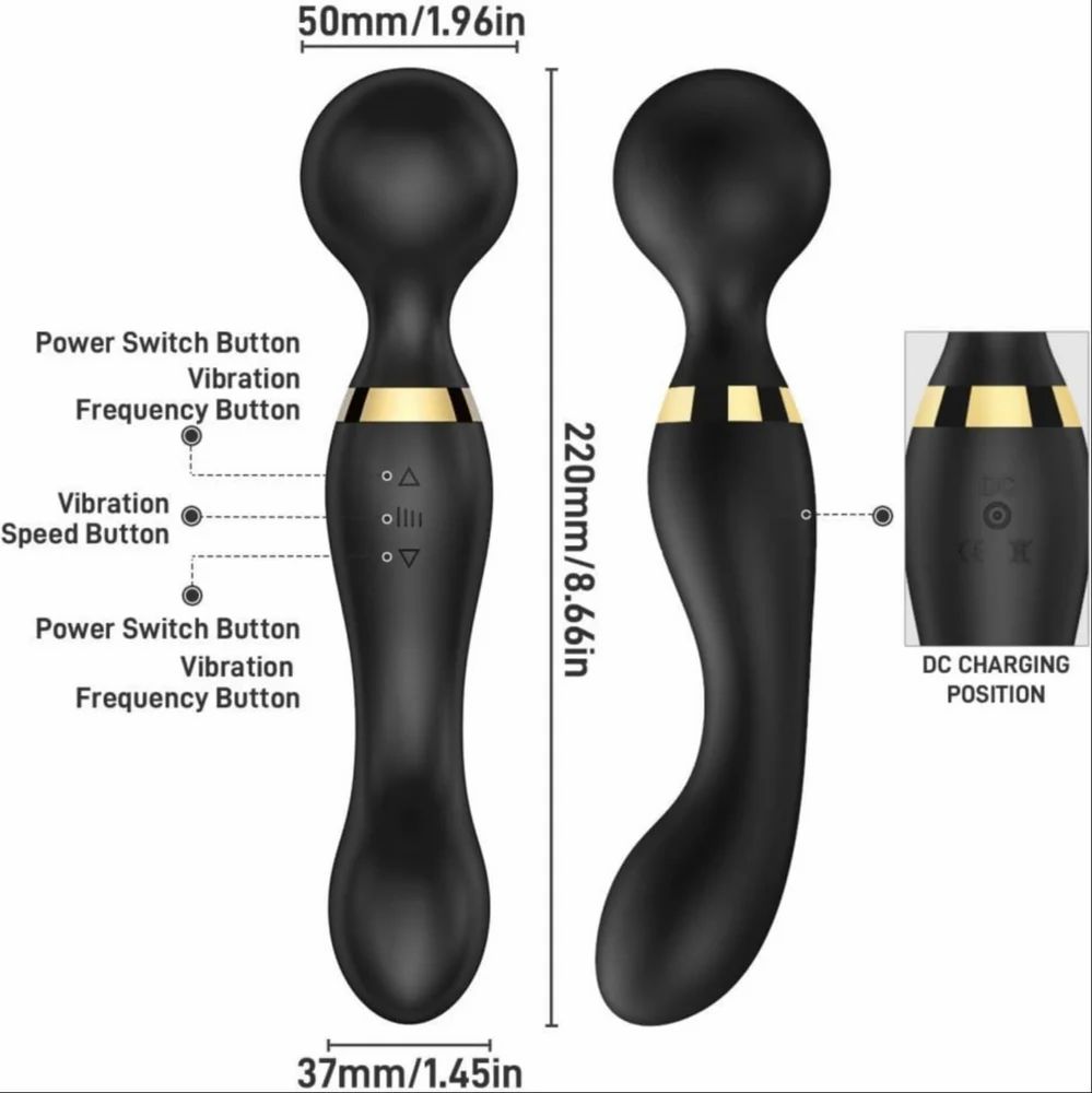 Rapid Personal Silicon Body Wand Massager